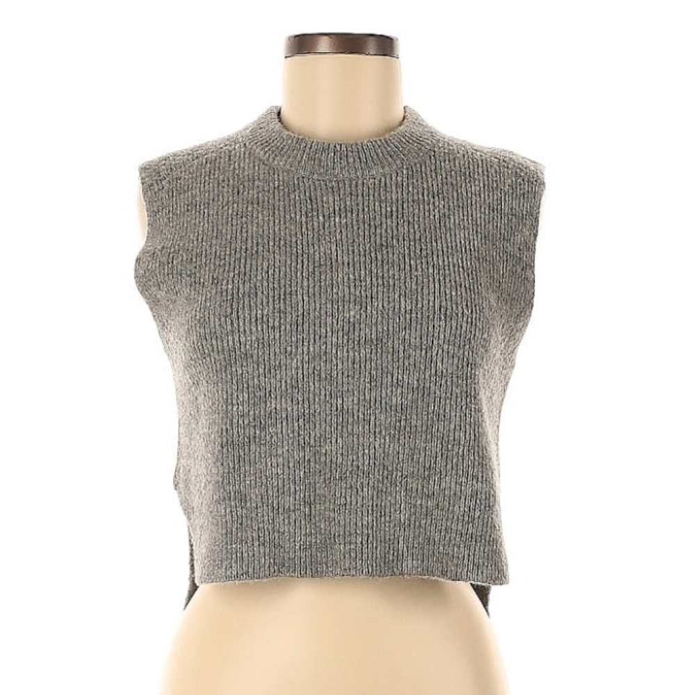 Snidel Gray Sleeveless Knit Top